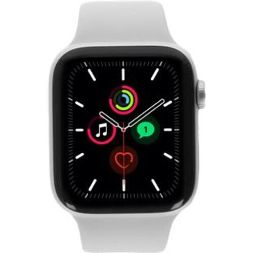 Apple Watch SE GPS 44mm Aluminio plata Correa deportiva blanco - Reacondicionado: muy bueno | 30 meses de garantía | Envío gratuito
