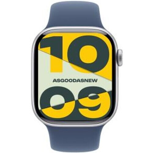 Apple Watch Series 10 GPS 42mm Aluminio plata Correa deportiva azul denim M/L - Reacondicionado: como nuevo | 30 meses de garantía | Envío gratuito