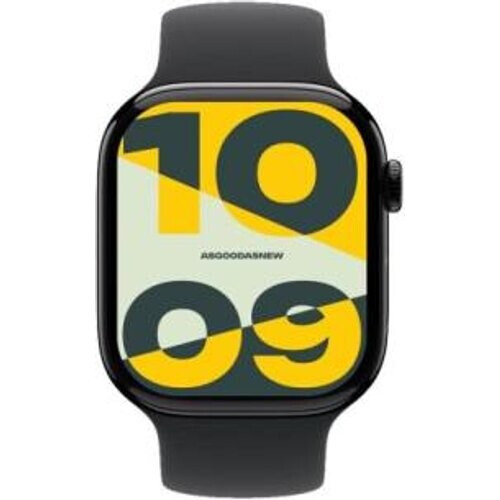 Apple Watch Series 10 GPS 46mm Caja de aluminio negro azabache Correa deportiva negro S/M - Reacondicionado: como nuevo | 30 meses de garantía | Envío gratuito