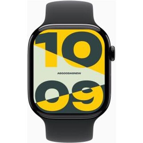 Apple Watch Series 10 GPS 46mm Caja de aluminio negro azabache Correa deportiva negro S/M - Reacondicionado: muy bueno | 30 meses de garantía | Envío gratuito