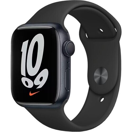 Apple Watch Series 7 (2021) GPS + Cellular 45 mm - Aluminio Medianoche - Correa deportiva Negro