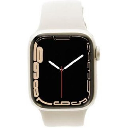 Apple Watch Series 7 GPS 45mm Aluminio blanco estrella Correa deportiva blanco estrella - Reacondicionado: muy bueno | 30 meses de garantía | Envío gratuito