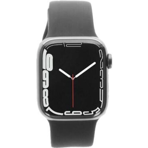 Apple Watch Series 7 GPS + Cellular 41mm Acero inoxidable grafito Correa deportiva medianoche - Reacondicionado: muy bueno | 30 meses de garantía | Envío gratuito