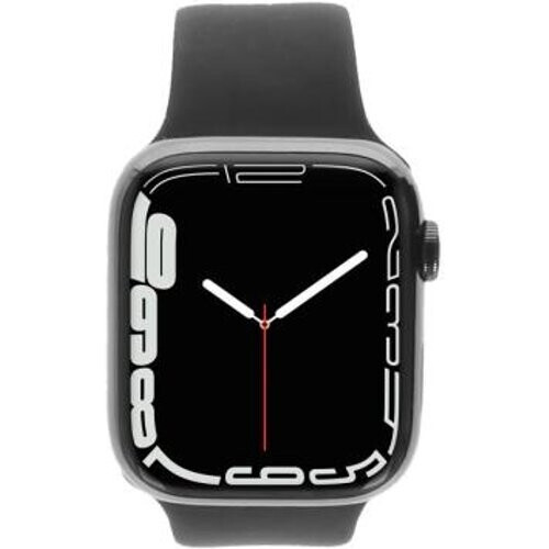 Apple Watch Series 7 GPS + Cellular 45mm Acero inoxidable grafito Correa deportiva medianoche - Reacondicionado: como nuevo | 30 meses de garantía | Envío gratuito