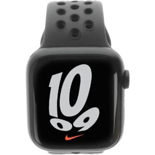 Apple Watch Series 7 Nike GPS 41mm Aluminio medianoche Correa deportiva antracita/negro - Reacondicionado: como nuevo | 30 meses de garantía | Envío gratuito