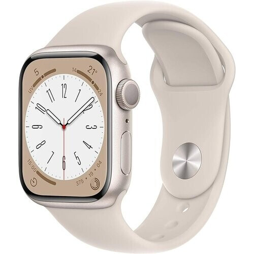 Apple Watch Series 8 (2022) GPS 41 mm - Aluminio Blanco estrella - Correa deportiva Blanco estrella