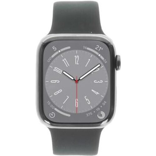 Apple Watch Series 8 GPS + Cellular 45mm Acero inoxidable grafito Correa deportiva medianoche - Reacondicionado: muy bueno | 30 meses de garantía | Envío gratuito