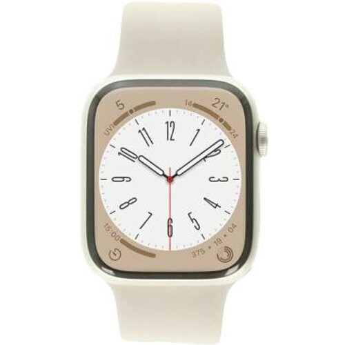 Apple Watch Series 8 GPS + Cellular 45mm Aluminio blanco estrella Correa deportiva blanco estrella - Reacondicionado: muy bueno | 30 meses de garantía | Envío gratuito