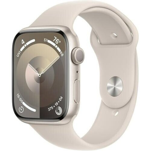 Apple Watch Series 9 (2023) GPS + Cellular 45 mm - Aluminio Blanco estrella - Correa deportiva Blanco estrella