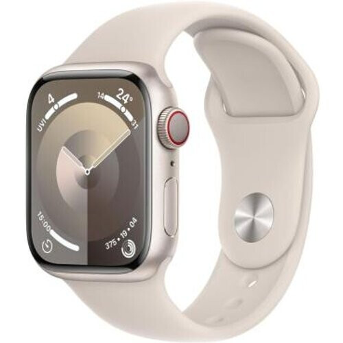 Apple Watch Series 9 GPS 41mm Aluminio blanco estrella Correa deportiva blanco estrella M/L - Reacondicionado: muy bueno | 30 meses de garantía | Envío gratuito