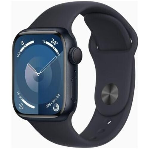Apple Watch Series 9 GPS 41mm Aluminio medianoche Correa deportiva medianoche S/M - Reacondicionado: como nuevo | 30 meses de garantía | Envío gratuito