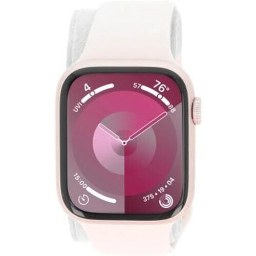 Apple Watch Series 9 GPS 41mm Aluminio rosé Correa deportiva rosa claro S/M - Reacondicionado: muy bueno | 30 meses de garantía | Envío gratuito