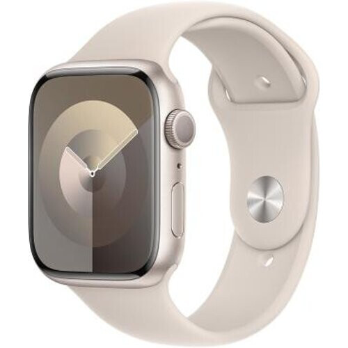 Apple Watch Series 9 GPS 45mm Aluminio blanco estrella Correa deportiva blanco estrella M/L - Reacondicionado: como nuevo | 30 meses de garantía | Envío gratuito