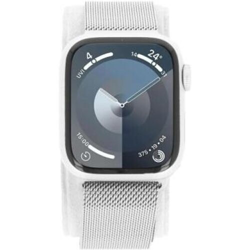 Apple Watch Series 9 GPS 45mm Aluminio plata Pulsera milanesa plata - Reacondicionado: muy bueno | 30 meses de garantía | Envío gratuito