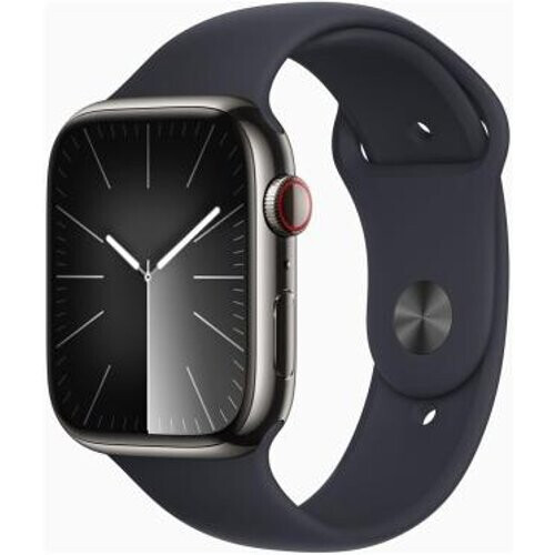 Apple Watch Series 9 GPS + Cellular 45mm Acero inoxidable grafito Correa Loop deportiva medianoche - Reacondicionado: muy bueno | 30 meses de garantía | Envío gratuito