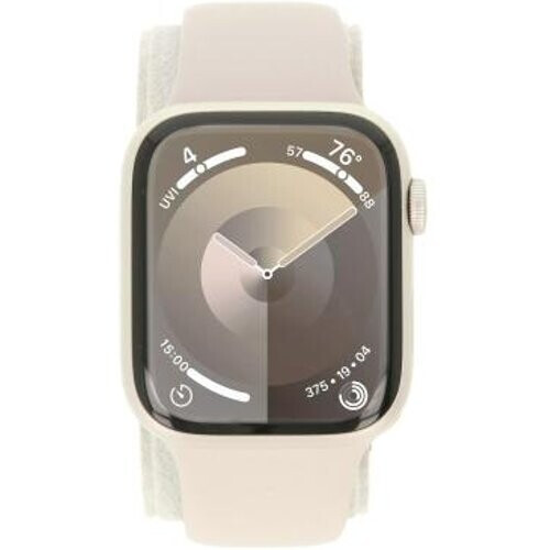 Apple Watch Series 9 GPS + Cellular 45mm Aluminio blanco estrella Correa deportiva blanco estrella S/M - Reacondicionado: como nuevo | 30 meses de garantía | Envío gratuito