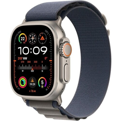 Apple Watch Ultra 2 (2023) GPS + Cellular 49 mm - Titanio Titanio natural - Correa Loop Alpine Azul