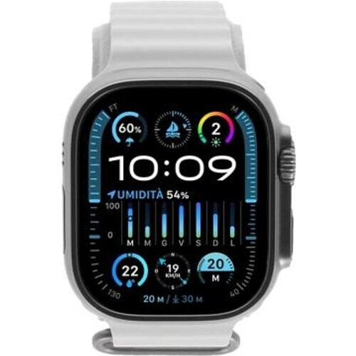 Apple Watch Ultra 2 GPS + Cellular 49mm titanio Correa Ocean blanco - Reacondicionado: muy bueno | 30 meses de garantía | Envío gratuito