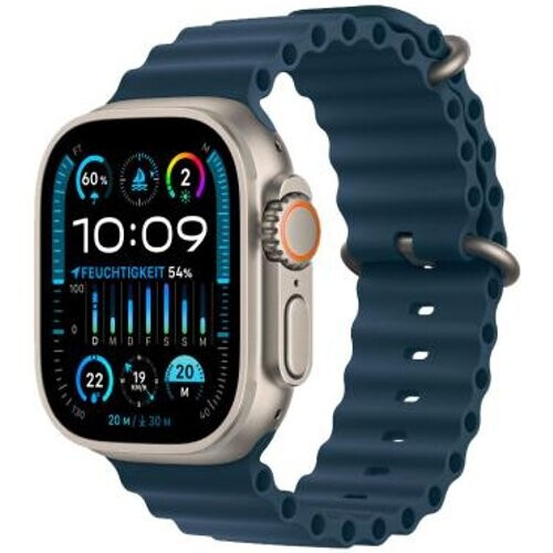 Apple Watch Ultra 2 GPS + Cellular 49mm titanio Correa Ocean azul oscuro - Reacondicionado: muy bueno | 30 meses de garantía | Envío gratuito