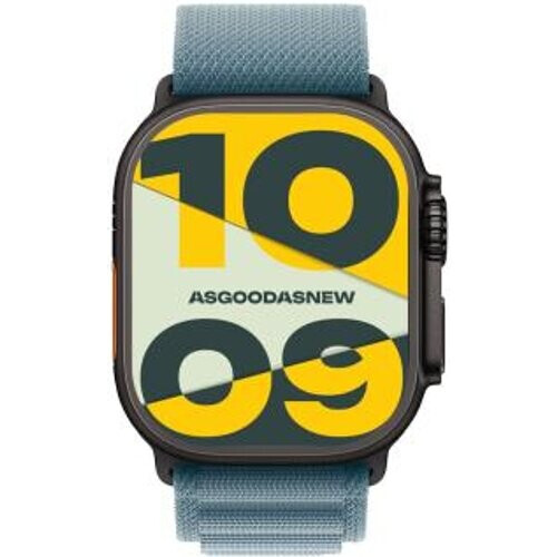 Apple Watch Ultra 3 GPS + Cellular 49mm titanio negro Alpine Loop azul claro M - Reacondicionado: como nuevo | 30 meses de garantía | Envío gratuito
