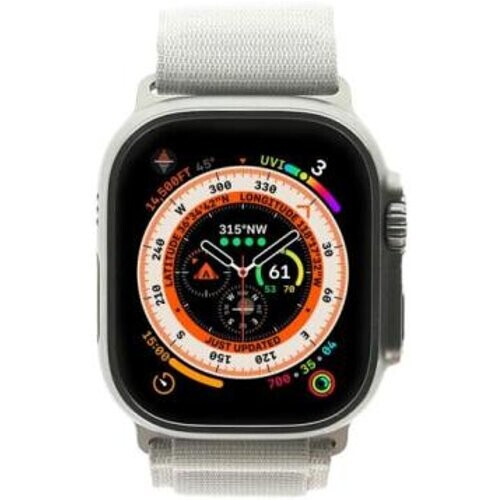 Apple Watch Ultra GPS + Cellular 49mm titanio Alpine Loop blanco estrella M - Reacondicionado: muy bueno | 30 meses de garantía | Envío gratuito