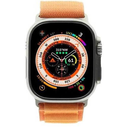 Apple Watch Ultra GPS + Cellular 49mm titanio Alpine Loop naranja L - Reacondicionado: muy bueno | 30 meses de garantía | Envío gratuito