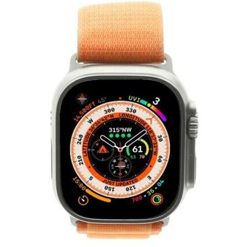 Apple Watch Ultra GPS + Cellular 49mm titanio Alpine Loop naranja M - Reacondicionado: muy bueno | 30 meses de garantía | Envío gratuito