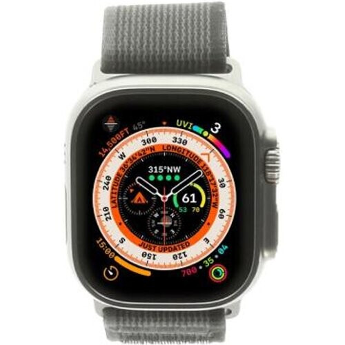 Apple Watch Ultra GPS + Cellular 49mm titanio Corea Loop Trail negro/gris S/M - Reacondicionado: muy bueno | 30 meses de garantía | Envío gratuito