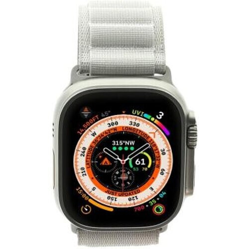 Apple Watch Ultra GPS + Cellular 49mm titanio Alpine Loop blanco estrella M - Reacondicionado: muy bueno | 30 meses de garantía | Envío gratuito