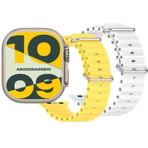 Apple Watch Ultra GPS + Cellular 49mm Titanio – Edición limitada con 2 correas Ocean blanca y amarilla - Reacondicionado: como nuevo | 30 meses de garantía | Envío gratuito