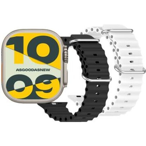 Apple Watch Ultra GPS + Cellular 49mm Titanio – Edición limitada con 2 correas Ocean blanca y negra - Reacondicionado: como nuevo | 30 meses de garantía | Envío gratuito