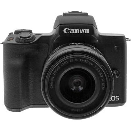 Canon EOS M50 con objetivo EF-M 15-45mm 3.5-6.3 IS STM negro - Reacondicionado: como nuevo | 30 meses de garantía | Envío gratuito