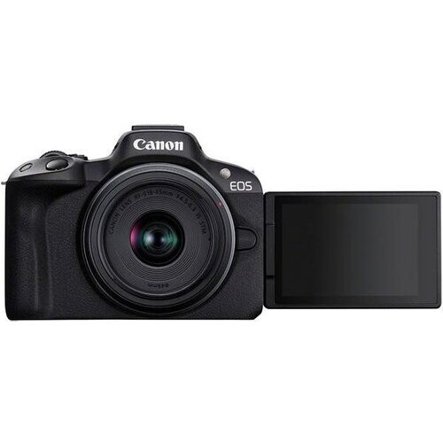 DSLR EOS R50 - Negro + Canon RF-S 18-45mm f/4.5-6.3 IS STM f/4.5-6.3