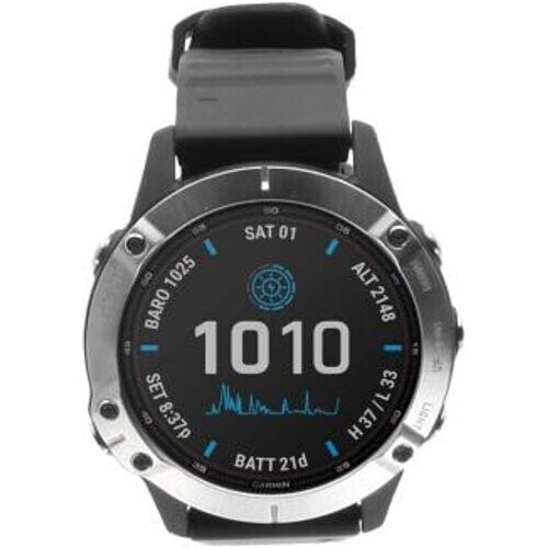 Garmin Fenix 6 47mm negro/plata (010-02158-00) - Reacondicionado: buen estado | 30 meses de garantía | Envío gratuito