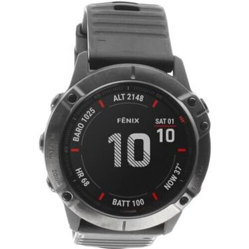 Garmin Fenix 6X Pro negro con correa QuickFit azul claro (010-02157-01) - Reacondicionado: muy bueno | 30 meses de garantía | Envío gratuito