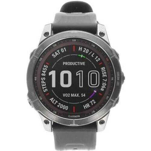 Garmin Fenix 7 Sapphire Solar 47mm gris pizarra DLC titanio/gris pizarra DLC titanio (010-02540-39) - Reacondicionado: como nuevo | 30 meses de garantía | Envío gratuito