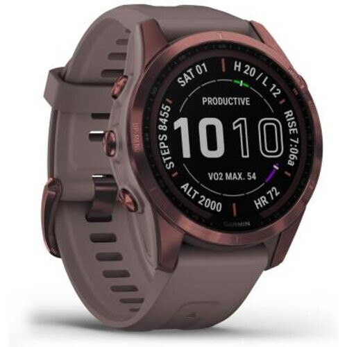 Garmin Fenix 7S Sapphire Solar 42mm mokka titanio/gris foncé (010-02539-29) - Reacondicionado: muy bueno | 30 meses de garantía | Envío gratuito