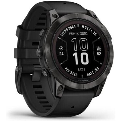 Garmin Fenix 7X Pro Sapphire Solar 51mm negro/gris carbon (010-02778-11) - Reacondicionado: muy bueno | 30 meses de garantía | Envío gratuito