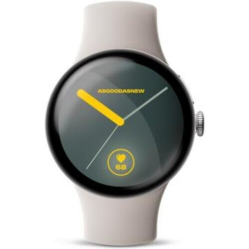 Google Pixel Watch 4 plata pulida 45mm Correa deportiva porcelana (Wi-Fi) - Reacondicionado: como nuevo | 30 meses de garantía | Envío gratuito