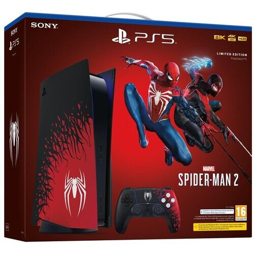 PlayStation 5 825GB - Rojo - Edición limitada Marvel's Spider-Man 2 + Spider-Man 2