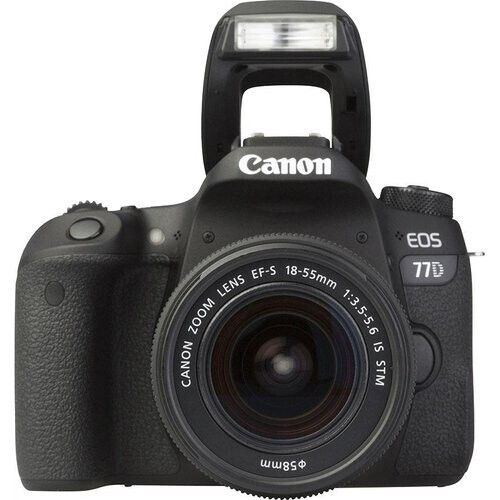 Réflex EOS 77D - Negro + Canon EF 18-55mm f/3.5-5.6 IS II f/3.5-5.6