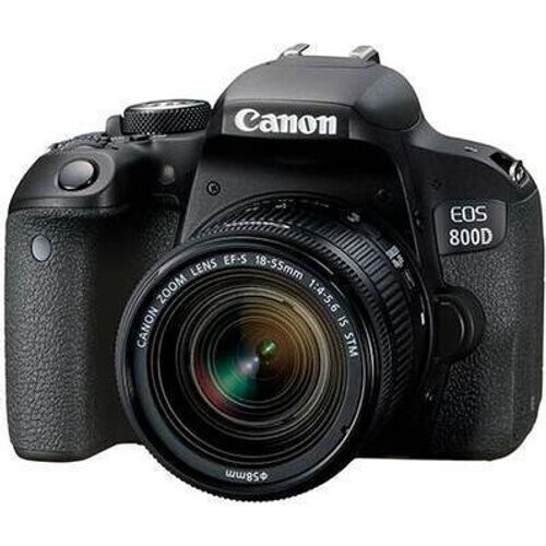Réflex EOS 800D - Negro + Canon Canon EF-S 18-55 mm f/4-5.6 IS STM f/4-5.6