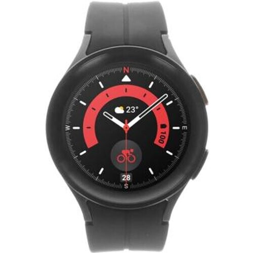 Samsung Galaxy Watch5 Bluetooth 45mm titanio negro correa deportiva grafito - Reacondicionado: muy bueno | 30 meses de garantía | Envío gratuito