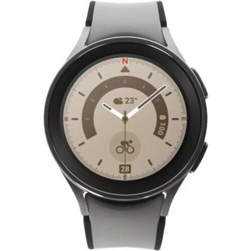 Samsung Galaxy Watch5 Pro LTE titanio 45mm Two-tone Correa Deportiva gris - Reacondicionado: buen estado | 30 meses de garantía | Envío gratuito